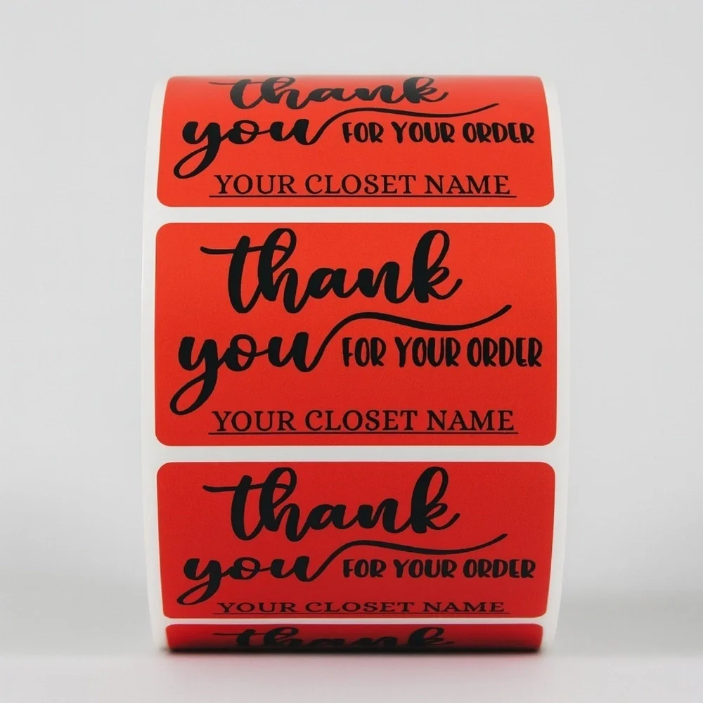 100 Stickers with Name Personalization 2in NWT | packaging supplies